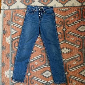 Levis Wedgie Blue Jeans Size 24